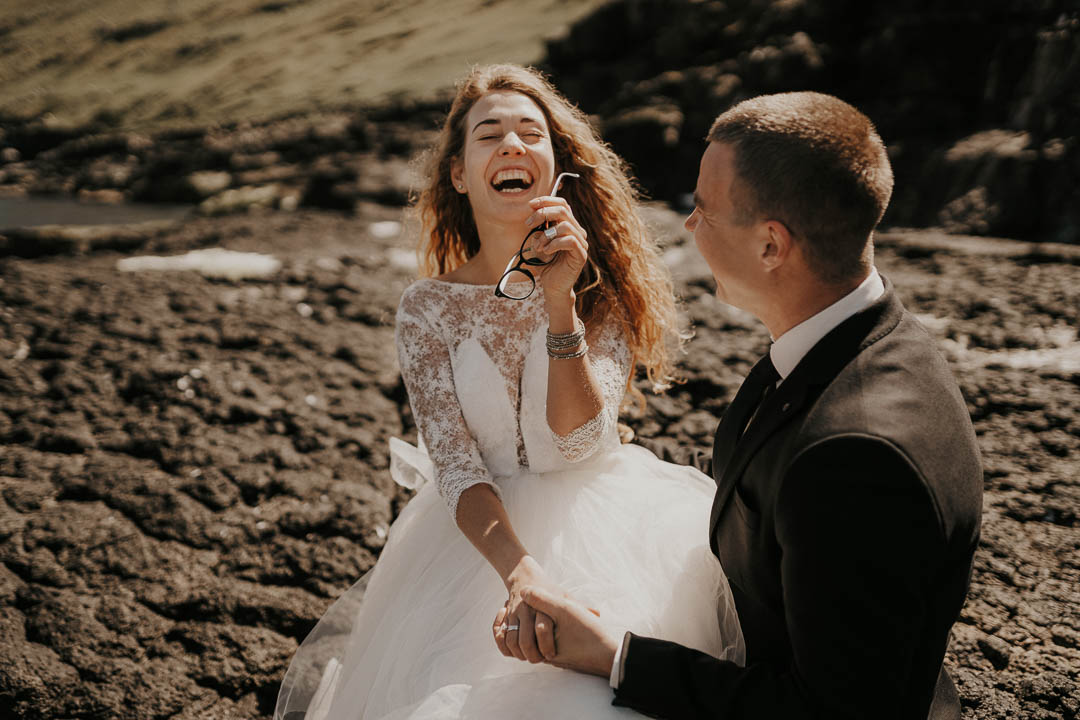 Oleg Tru destination wedding photographer | Faroe Islands adventurous wedding